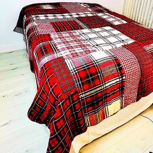 Pottery Barn ~ Easton Plaid Patchwork Quilt ~ 2017 Holiday Collection